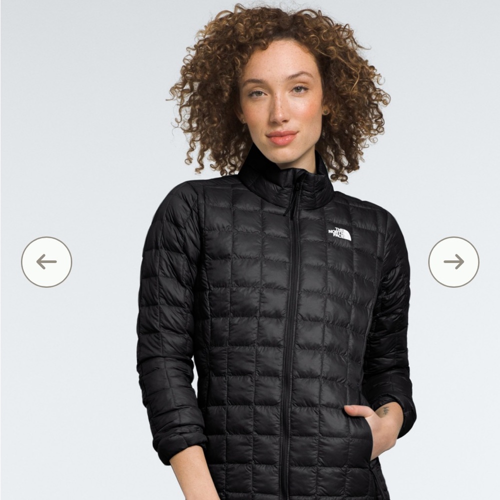 The North Face ThermoBall Eco Insulated Quilted Black Puffer Jacket